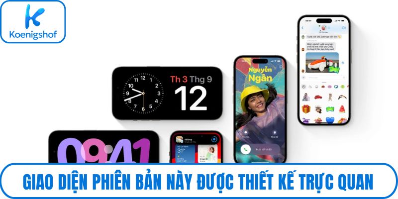 Giao diện phiên bản này được thiết kế trực quan