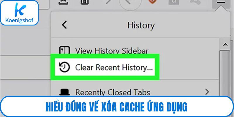 Hiểu đúng về xóa cache ứng dụng