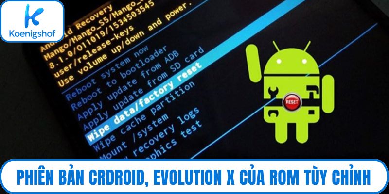 Phiên bản crDroid, Evolution X của Rom tùy chỉnh