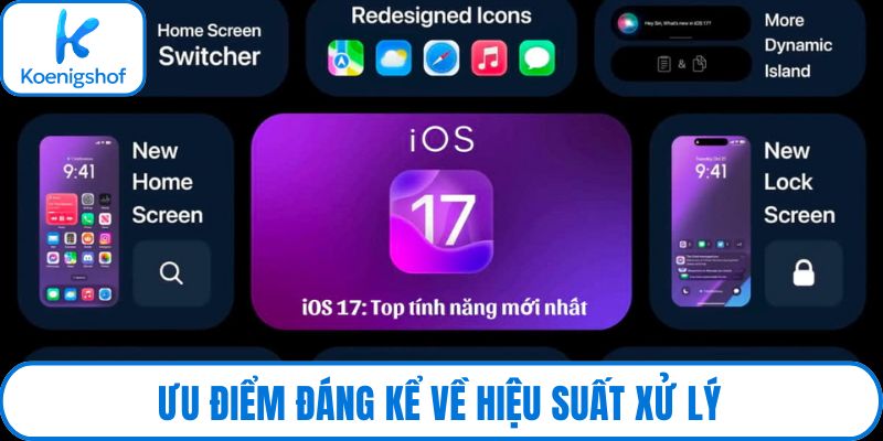 Ưu điểm đáng kể về hiệu suất xử lý